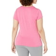 thumbnail image 5 of Hanes T-Shirt Sport Chiné Performance Col en V pour Femmes, TG, Chiné Amarante, 5 of 5