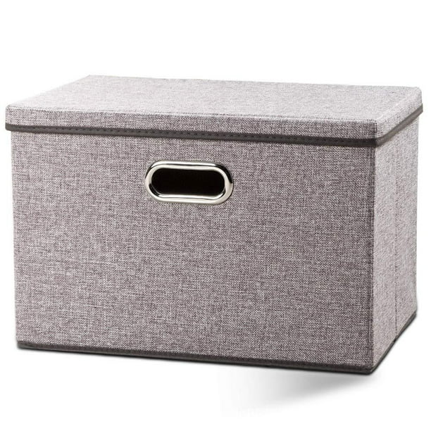 CUH Collapsible Storage Bins Foldable Storage Cube Boxes Linen Fabric Clothing Containers