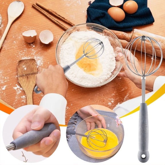 Stainless Steel Hand Whisk | Manual Egg Beater & Cream Whipper | Multi-Purpose Kitchen Mixing Tool | Durable Rust-Resistant Design | 3 Sizes Available