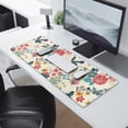 thumbnail image 2 of Long Mouse Pads for Desk,Pioneer Flower Floral Print Pattern Desk Mats on Top Of Desks, Desk Mouse Pad Extra Large with 3mm Non-Slip Base and Stitched Edge for Gaming,Office,Work,Home 31.5"x11.8", 2 of 6