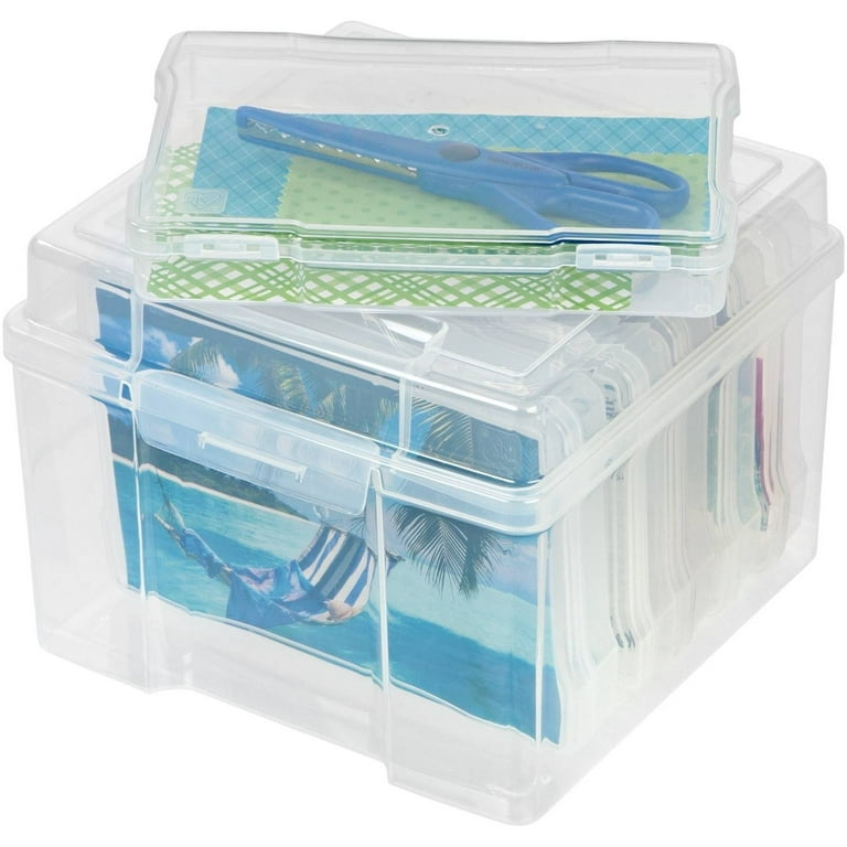 5x7 Clear Craft Storage Boxes  Craft storage, Craft storage box, Plastic box  storage