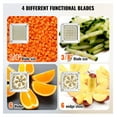 thumbnail image 2 of French Fry Cutter Commercial, 4 Blades Vegetable Chopper, 1/4" & 3/8" Fry Dicer, Apple Corer, Potato Lemon Cutter, Extended Handle, 2 of 7
