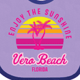 thumbnail image 4 of Inktastic Summer Enjoy the Sunshine Vero Beach Florida in Pink Boys or Girls Baby Bib, 4 of 4