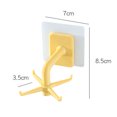 thumbnail image 3 of Gancho De Cocina Ganchos de cocina giratorios Adhesivo para puerta de pared Colgadores para bolsas de ropa (Amarillo) Wdftyju Libre de BPA, 3 of 3