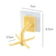 thumbnail image 5 of Ganchos de cocina giratorios Adhesivo para puerta de pared Colgadores para bolsas de ropa (Amarillo) Ndcxsfigh Nuevos Originales, 5 of 5