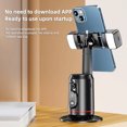 thumbnail image 2 of Mistaha Smart Auto-Follow Gimbal with 360° Endless Rotation, Face Tracking, AI Gesture Control, Phone Clip, 1/4 Screw, Double LED Lights, Built-in Lithium Battery - Black, 2 of 6