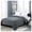 Dark Gray/Light Grey-Full/Queen, variant on Reversible Down Alternative Bed Comforter Dark Gray/Light Grey Full/Queen All Season Use