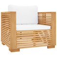 thumbnail image 3 of vidaXL 7 Piece Garden Lounge Set with Cushions Solid Teak Wood, 3 of 5