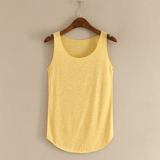 UPPADA Womens Sleeveless Summer Tops Loose Fit Casual Crewneck Shirts Flowy Hem Tank Tops Trendy Flowy Shirts Fashion Summer Casual Basic Ribbed Racerback Shirt,Summer Clearance Women'S Clothing