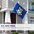thumbnail image 3 of ANLEY Fly Breeze 3x5 Foot Connecticut State Polyester Flag - Vivid Color and UV Fade Resistant - Canvas Header and Double Stitched - Connecticut CT Flags with Brass Grommets 3 X 5 Ft, 3 of 6