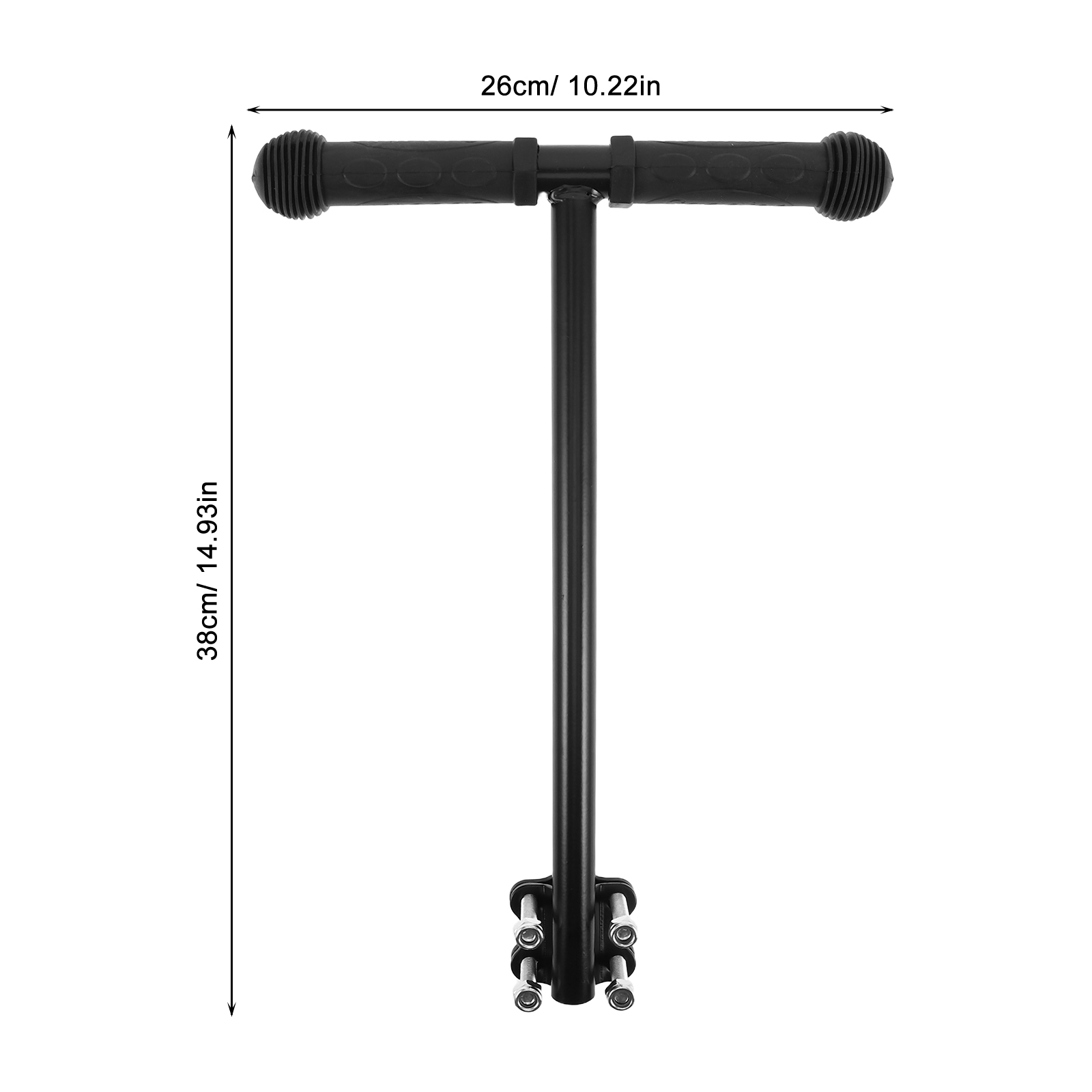 SEWCHICS Black Handle Extension Bar for Strollers, Wagons & Trolleys - Easy to Install, Replacement Accessory
