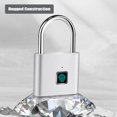 thumbnail image 4 of Candado de huella digital con carga USB Cerradura electrónica de seguridad inteligente ultraligera, 4 of 8