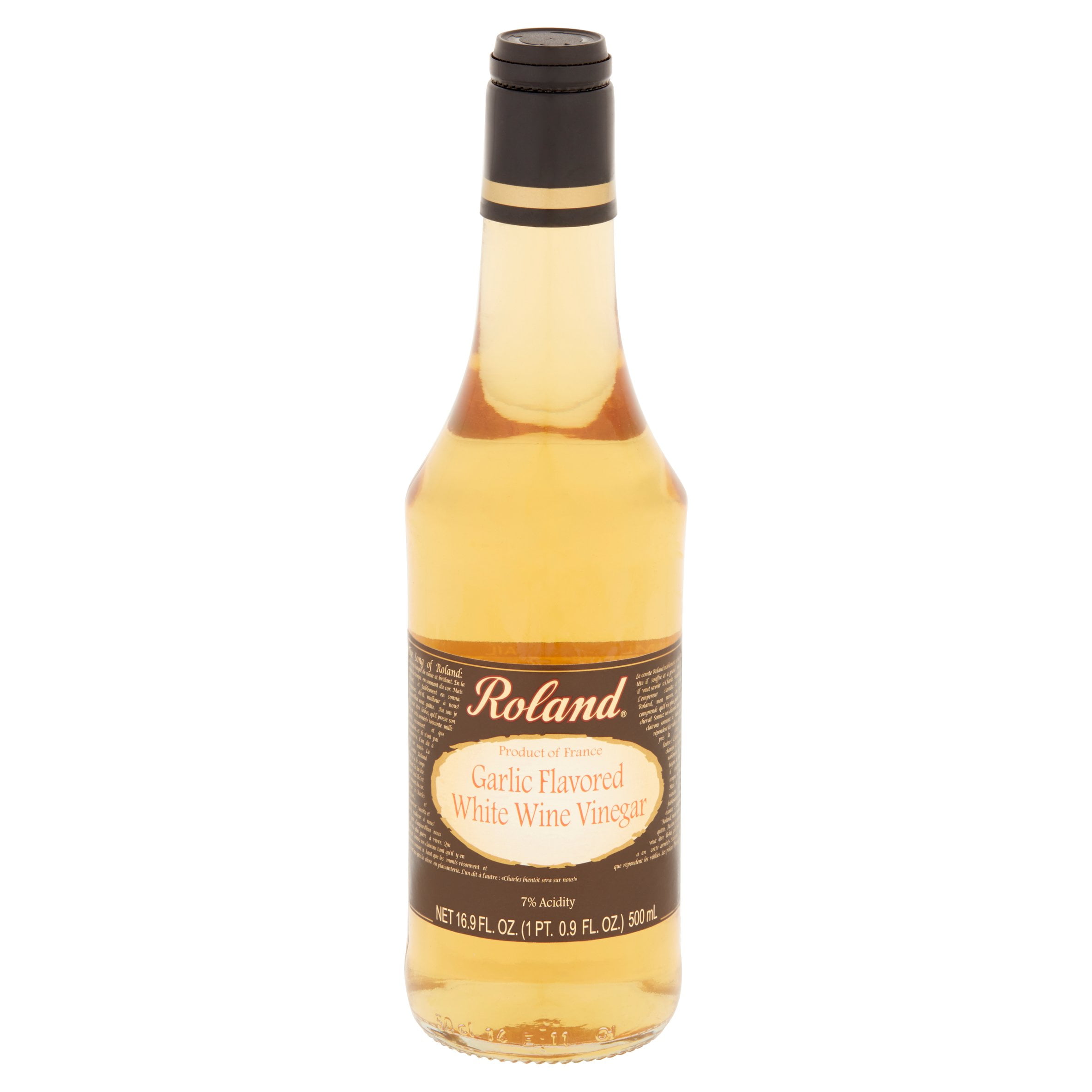 Roland Garlic Flavored White Wine Vinegar, 16.9 fl oz