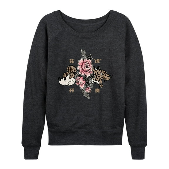 Mickey & Friends - Mickey Year of The Tiger Design - Women's Lightweight French Terry Long Sleeve Shirt