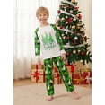 thumbnail image 4 of RUINIXCW Family Christmas Matching Pajamas Set Long Sleeve Tops with Plaid Pants, 4 of 7