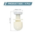 thumbnail image 2 of 19mm Shower Door Rollers, Sliding Shower Doors Runners Wheels Replacement for 4-6mm, White 4 Pcs, 2 of 6