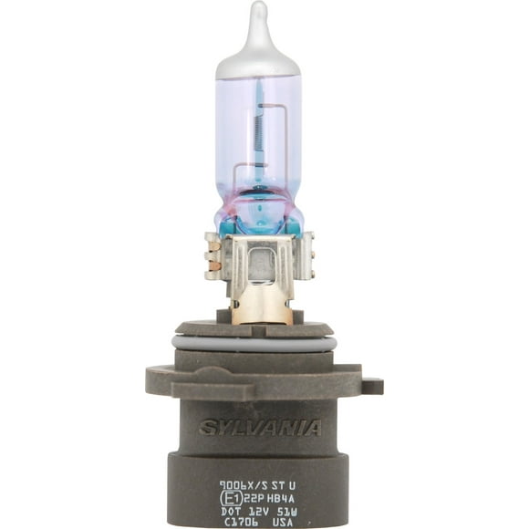 Sylvania Silverstar Headlight Bulb 9006XSST.BP2 Silver Star; 9006XS; Halogen Bulb; 55 Watt; 12.8 Volt; White Beam Color; 1000 Lumens; 4000K Light Color Temperature; Set of 2