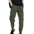 thumbnail image 4 of Puntoco Pantalones ajustados de longitud completa con bolsillos laterales y pies pequeños para hombre, 4 of 8