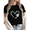 Black-2, variant on Women fun Dog Mom Retro Stacked Leopard Paw Print Graphic Tees T-Shirt Tops Round Neck Printed Cotton T-Shirt Black S-5XL