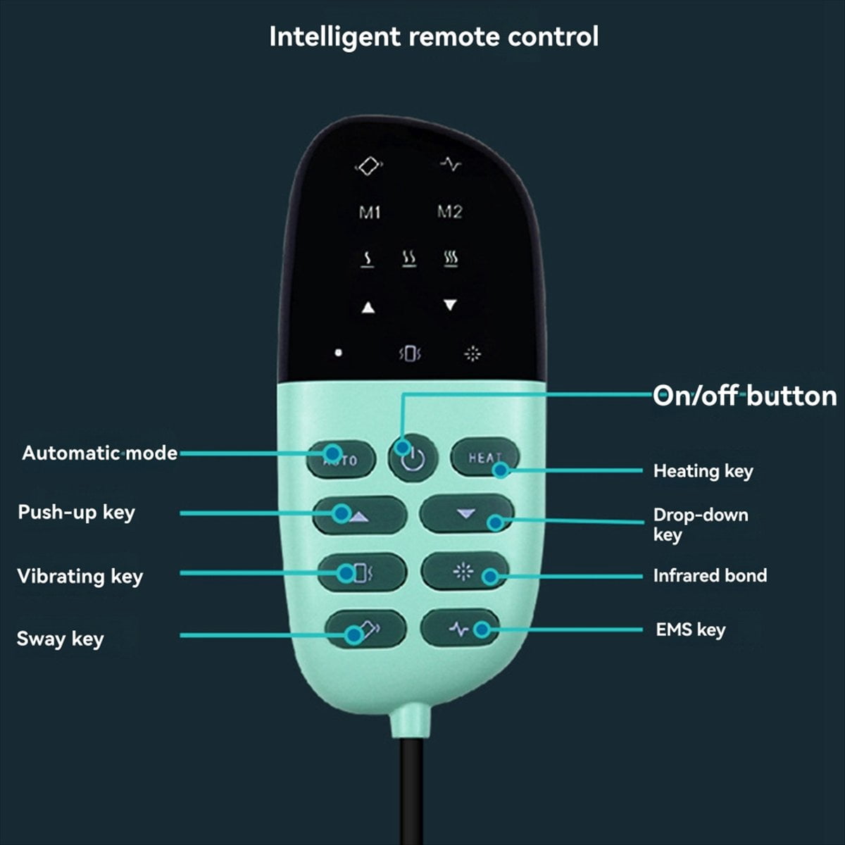Lumbar Spine Massager Hot Compress Thermostatic Massager Electric Intelligent Cervical and Lumbar Massager,1 x lumbar massager 1 x USB cable