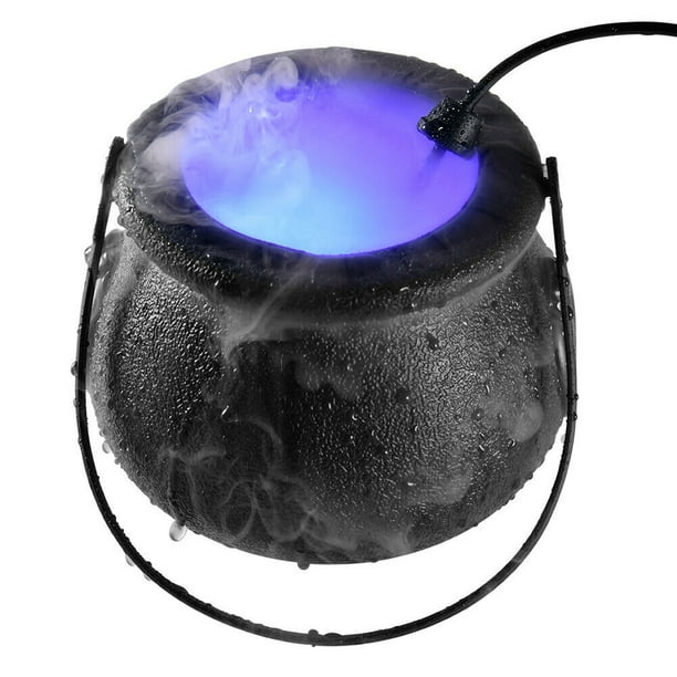 Halloween Mist Maker Fogger,Witch Cauldron Fog Maker Water Fountain