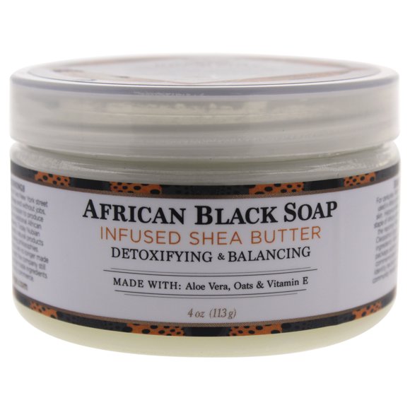 Shea Butter Infused with African Black Soap Extract by Nubian Heritage for Unisex - 4 oz Lotion