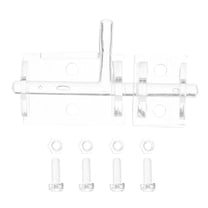 LEORX Acrylic Clear Sliding Door Lock Hasp Buckle Easy Install Security Latch