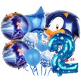 thumbnail image 3 of Decoraciones para fiesta de cumpleaños de Sonic, vajilla, vaso, plato, mantel, globos, pancarta, fondo, suministros para fiestas temáticas infantiles, 3 of 5