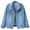Light Blue, variant on Oversized Jean Jacket Women Women's Distressed Denim Jacket Mid Length Long Sleeve Slim Fit Jacket Denim Jackets Women Trendy Khaki L