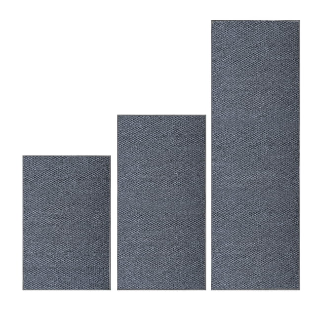 Indoor Outdoor Rug Large Size Burlaps Carpet 3Pc Simple Solid Color Indoor And Outdoor Door Pad Thick Anti Slip Comfortable Kitchen And Office, Oil Resistant, Wear-Resistant And Easy to Dry Clean