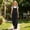 Black, variant on Liyamei Girls Mid Waist Solid Color Denim Overalls for Daily Casual Wear Size 4-15 Years