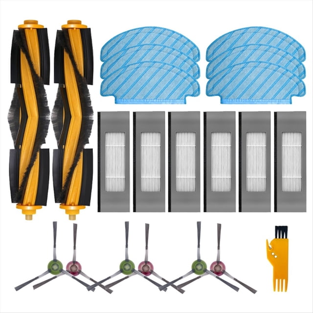 Compatible con DEBOT OZMO T8+/T8 /T8 Max/N8 Plus/N8 Pro Filtro de Cepillo Lateral Principal Piezas de Paño de Fregona