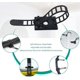 thumbnail image 2 of 100pcs Adhesive Cable Ties Cable Ties Adhesive Cable Ties Adjustable Nylon Cable Ties (Black), 2 of 5