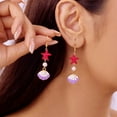 thumbnail image 2 of Shell Starfish Earrings Ocean Conch Shell Dangle Earrings for Women Summer Beach Pearl Seahell Tassel Drop Earring Vacation Jewelry Gift, 2 of 12