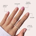 thumbnail image 3 of Press On Nails Glamnetic Blush Dunes Short Squoval 30 Uñas, 3 of 6