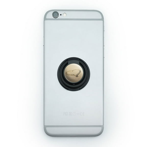 Heart in Sand by Ocean - Love Romantic Mobile Phone Ring Holder Stand