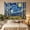 B, variant on XaaKee Tapestry Wall Hanging, Post-Impressionism Night Landscape Birch Trees Wall Tapestry, High-Quality Polyester Large Tapestry, For Living Room Bedroom Office, 60x40Inch