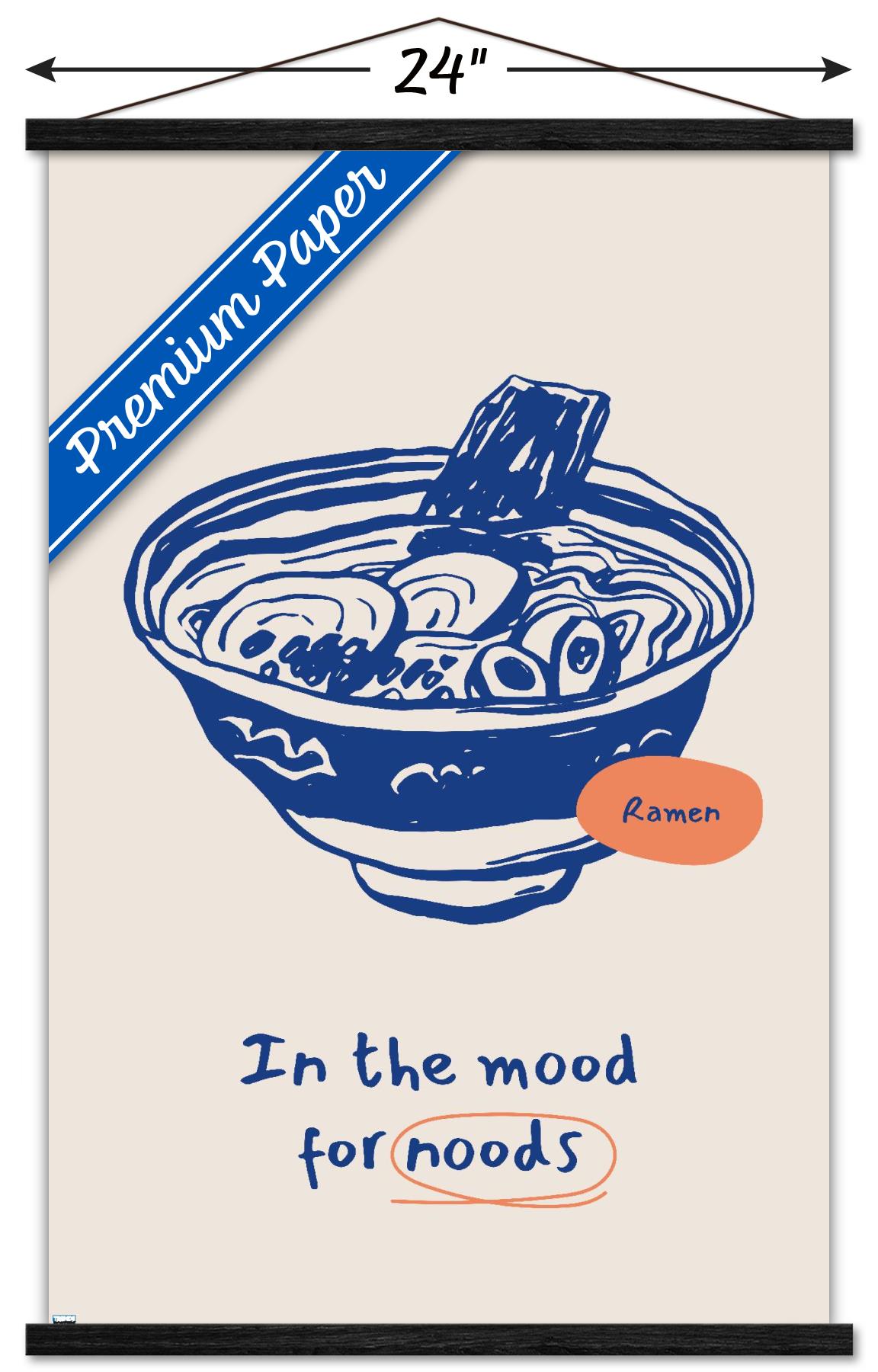 In The Mood For Noods Wall Poster with Magnetic Frame, 22.375" x 34"