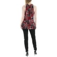 thumbnail image 2 of Tommy Hilfiger Womens Ruffled Split Neck Peplum Top, 2 of 2