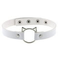 thumbnail image 1 of Collier Ras-de-Cou pour Femmes Tête de Chat Ajustable Collier Gothique Ras-de-Cou Faux Cuir, 1 of 10