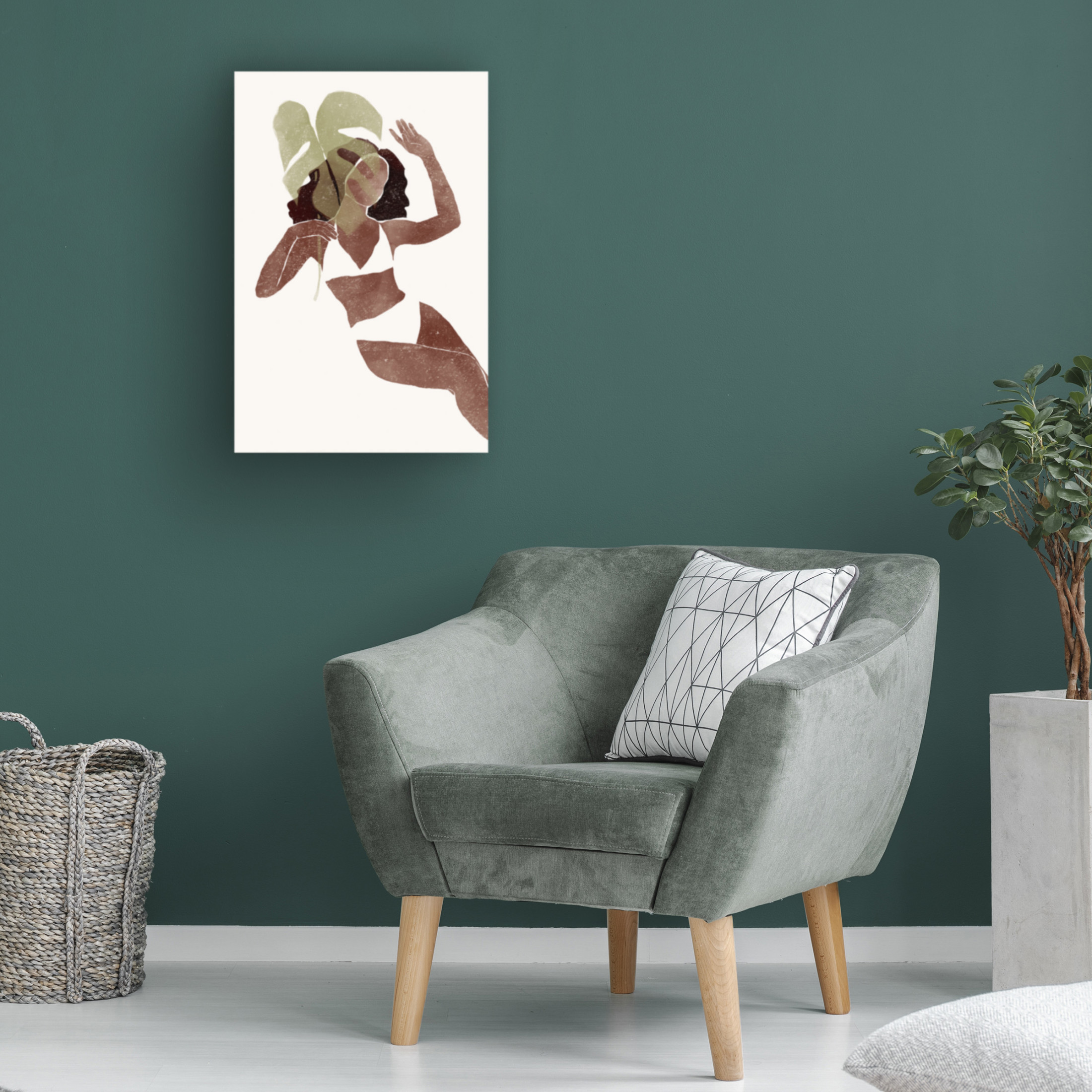 Canvas Wall Art - Yuyu Pont 'Swimsuit III' Wall Art for Living Room, Bedroom, or Office Décor by Trademark Fine Art - 30 x 47 Inches