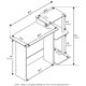 thumbnail image 3 of 11192EX/BK 99797E Home Computer Desk Writing Table, Espresso Finish, 3 of 6