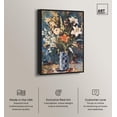 thumbnail image 2 of Blue Floral Vase Canvas Floral Vase Wall Art by Art Remedy, Black Frame, 10" x 15", 2 of 7