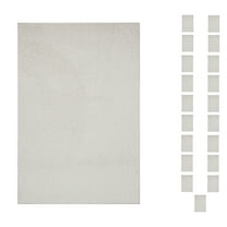 Furnish My Place Modern Plush Solid Off White Color Rug - Pets and Kids Friendly Rug, Indoor/Outdoor Mat, Area Rugs Great for Kids, Pets, Living Room, Made in USA, 2' x 3' Rectangle - Set of 20