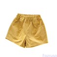 thumbnail image 2 of Fozruso Girls Summer Casual Shorts Toddler Kids Elastic Waist Play Shorts Comfortable Basic Bottoms Kids Summer Outfits(Yellow), 2 of 4