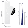 thumbnail image 3 of HOT 50Pcs Sublimation Bookmark Blank Heat Transfer Aluminum Metal Bookmarks Bulk DIY with Hole and Colorful Tassel, 3 of 6