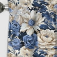 thumbnail image 2 of Designart "Country Blue Beige Floral Charm I" Floral Blackout Curtain Single Panel, 2 of 4