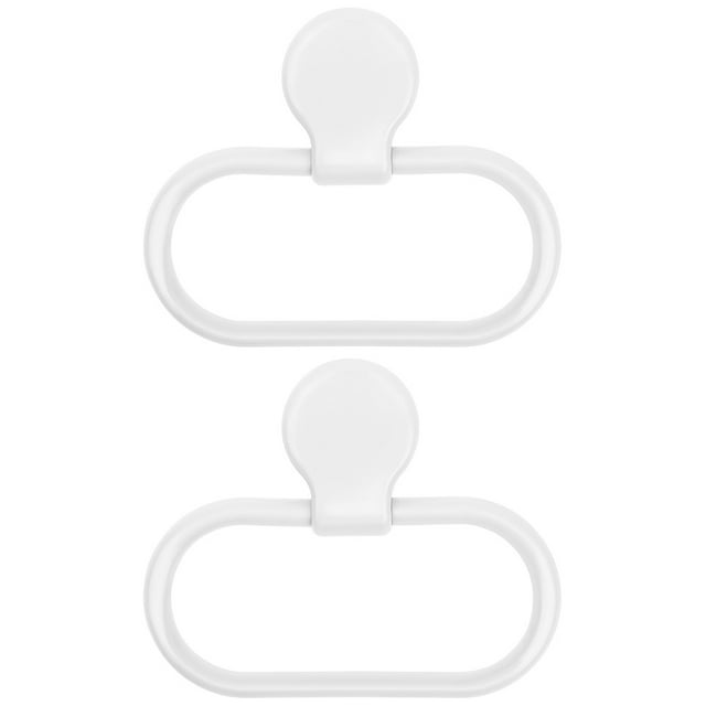 GOOHOCHY 2 piezas de toallero de mano con aro para baño, soporte de pared para toallas