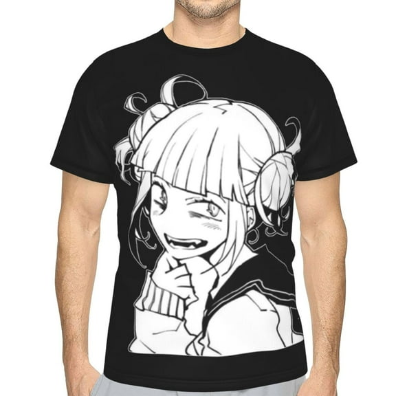 Himiko Toga Unisex 3d Pattern Printed Short Sleeve T-Shirts Casual Graphics Tees Small