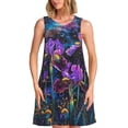 thumbnail image 1 of Disketp Starry Night Iris Field para Vestido sin Mangas para Mujeres, Vestidos de Verano para Mujeres, Casual y Holgado para la Playa, 1 of 7